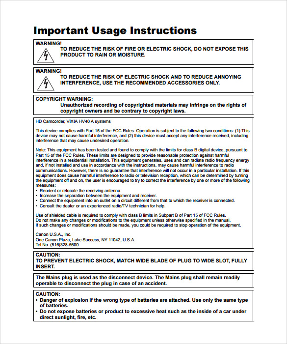 Canon User Manual