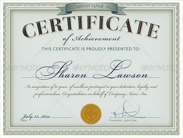 14 Printable Certificate Templates to Download Sample Templates