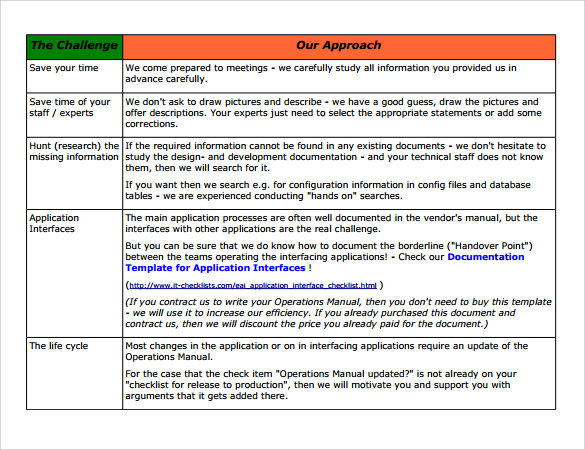 Operation Manual Templates 10 Free Word Excel PDF Formats 