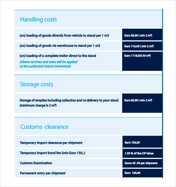 sample shipping manual template