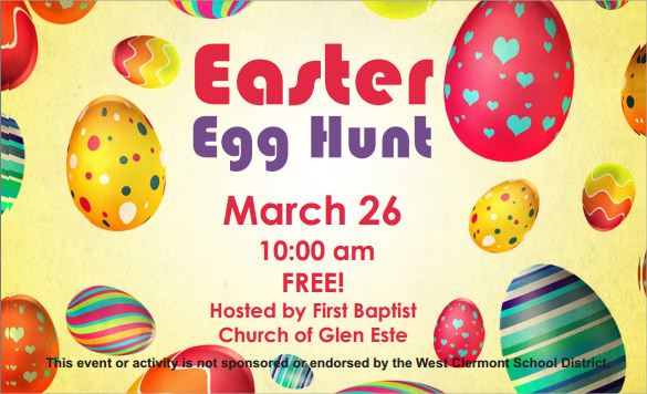 easter egg hunt invitation pdf