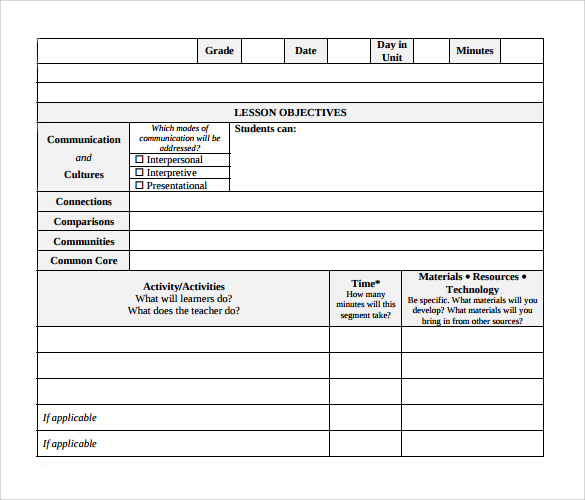 Blank Scheme Of Work Template