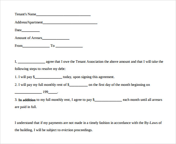 sample payment agreement