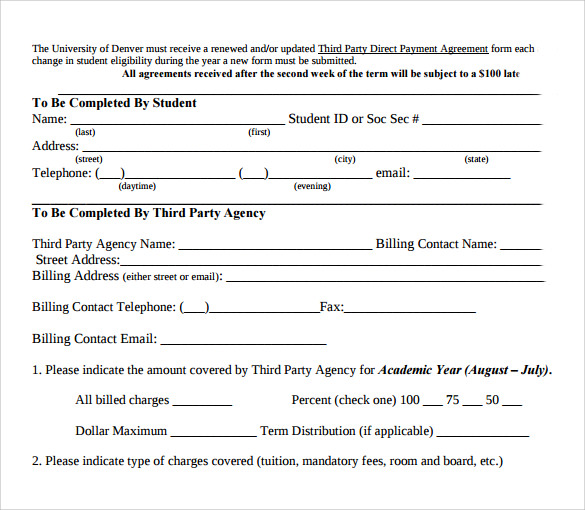 letter agreement installment payment by Templates Agreements   18 Sample Sample Payment