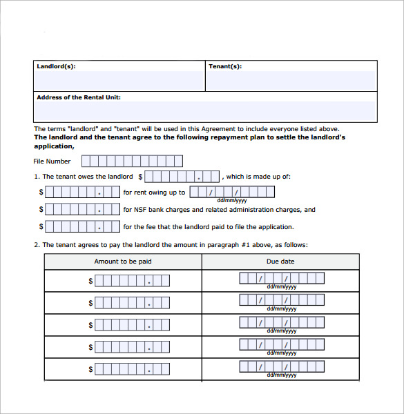 payment agreement download1