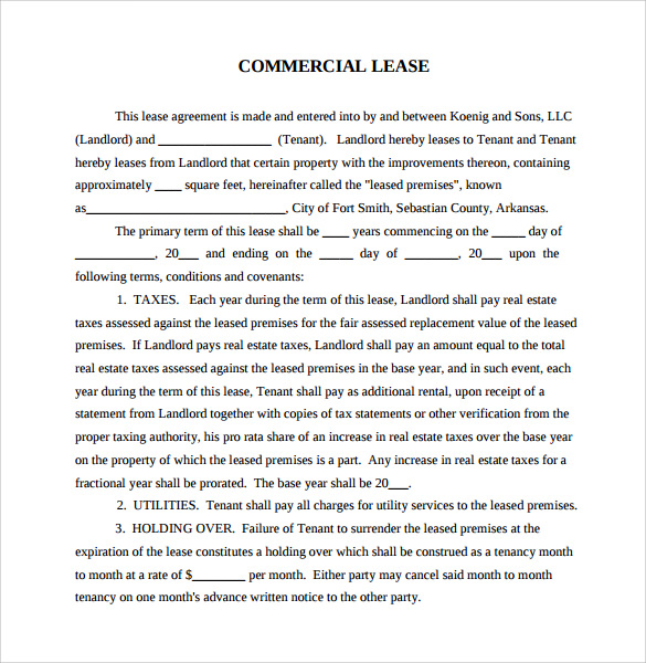 commercial lease agreement1