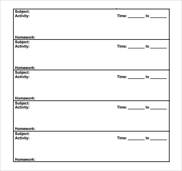 free daily lesson plan