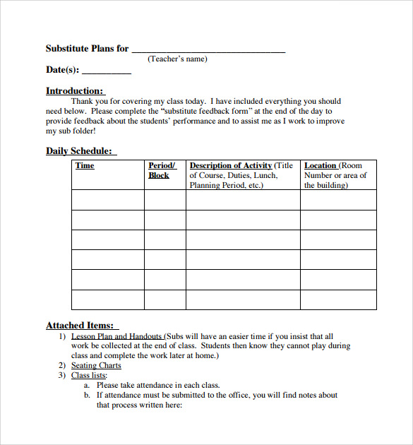 Lesson Plan Template With Standards