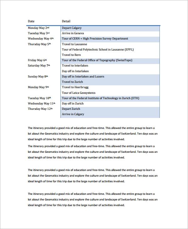 Scientific Report Template