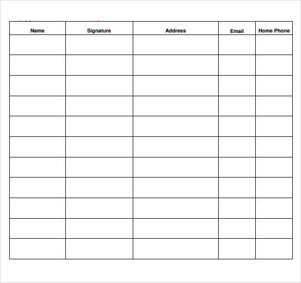 medical sign in sheet template example