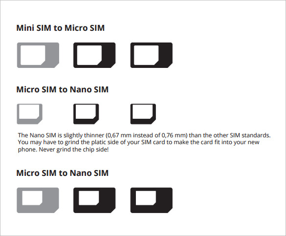 free download micro sim template