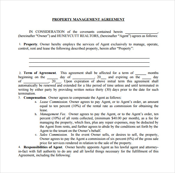 12 Management Agreements to Download | Sample Templates