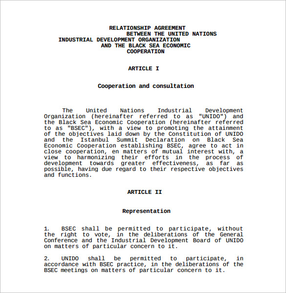 agreement download letter Sample Word Relationship in PDF,    14 Agreement Documents