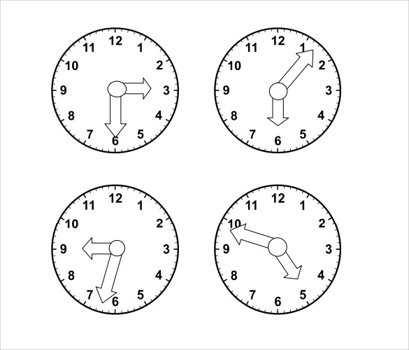 clock face template download