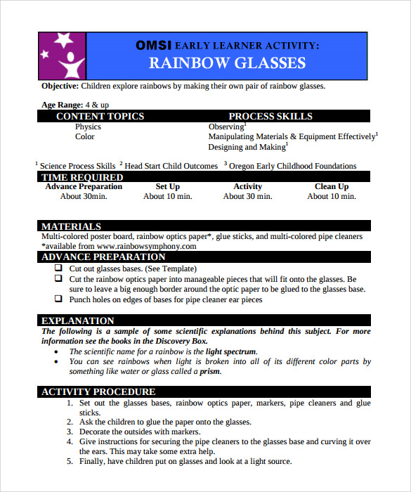 free rainbow glasses template 