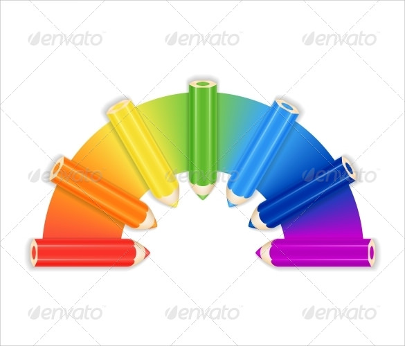 rainbow background template 