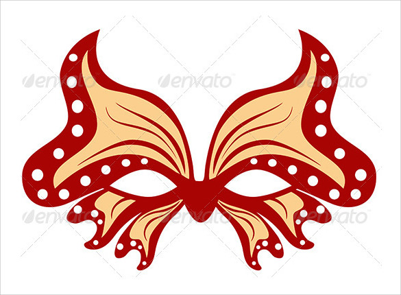 simple masquerade mask template