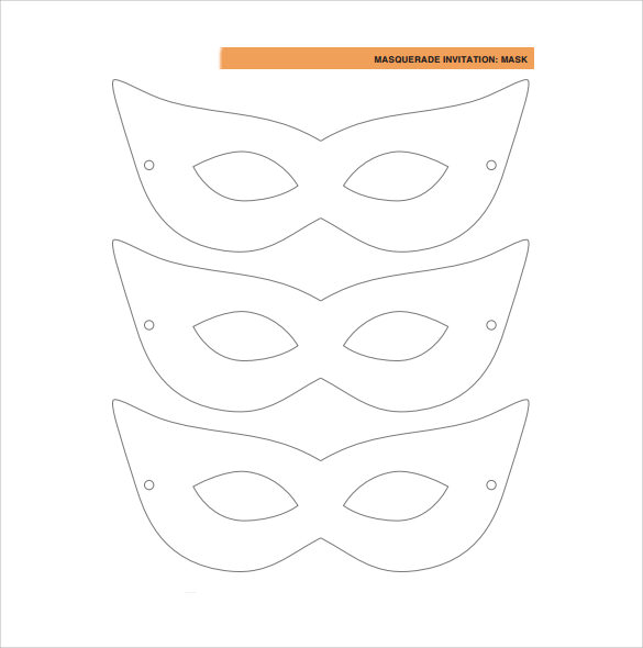 general masquerade mask template