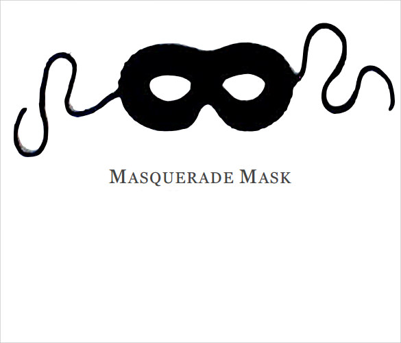 sample masquerade mask template