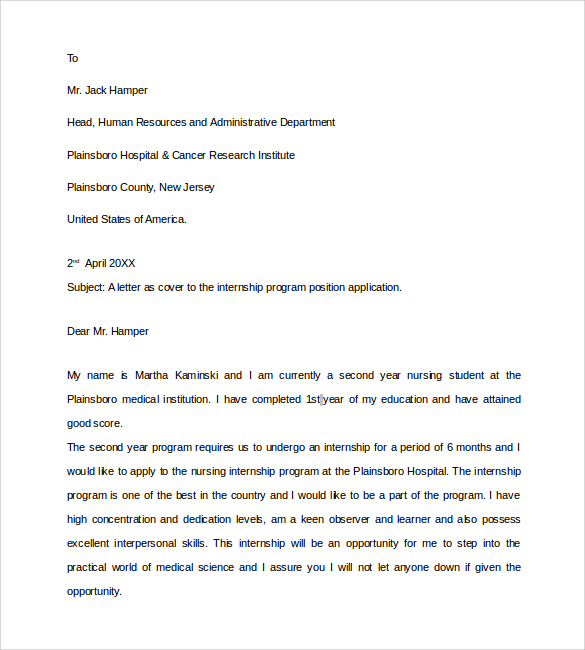 Free 9 Sample Nurse Cover Letter Templates In Pdf Ms Word