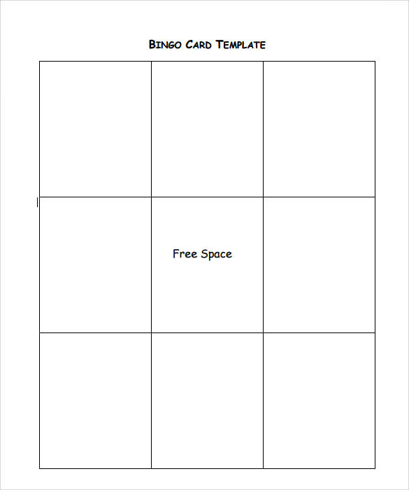 Free 23 Sample Bingo Card Templates In Pdf