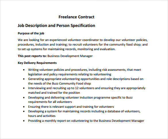 Freelance Agreement Contract Template