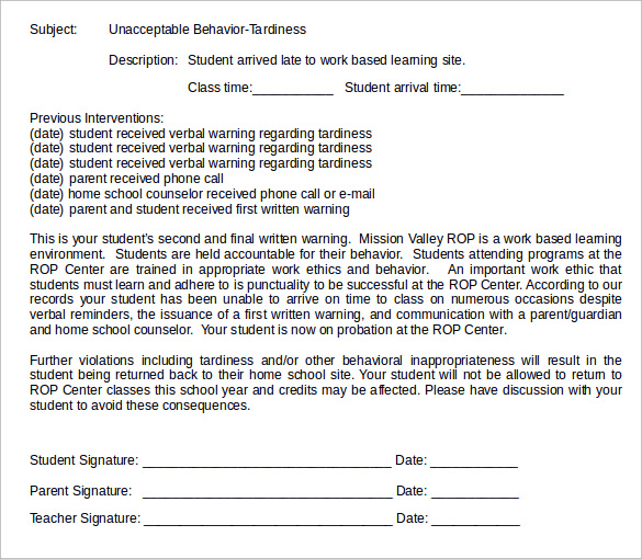 form behavior contract