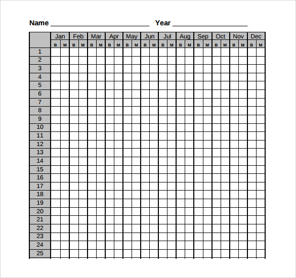 Printable Menstrual Cycle Calendar