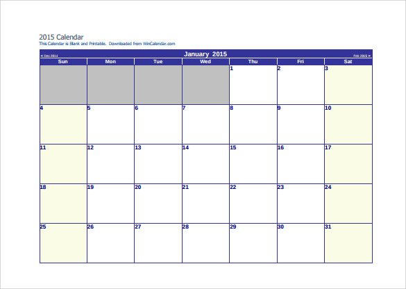 sample 3 month calendar template printable