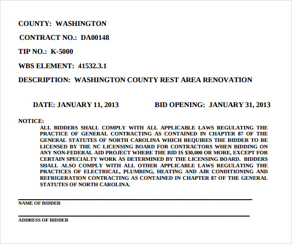 Proposal Agreement Template