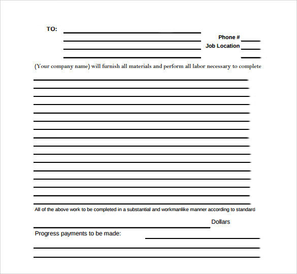 basic contract proposal template