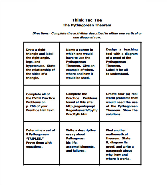 FREE 19+ Tic Tac Toe Samples in PDF MS Word