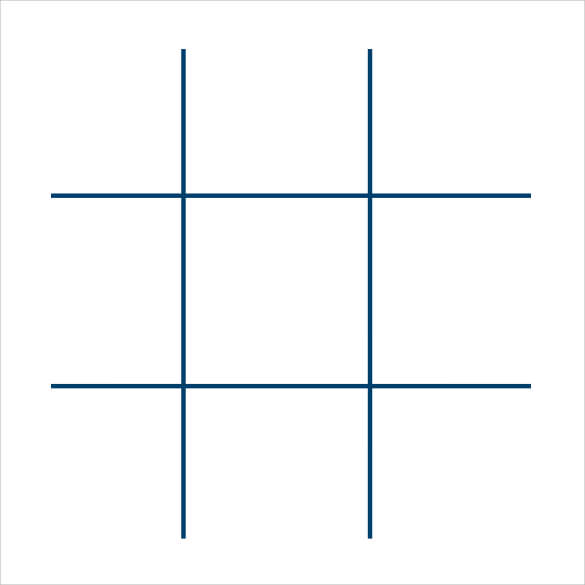 tic tac toe grid to type in