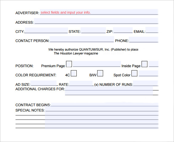 FREE 18+ Advertising Contract Samples in MS Word | Google ...