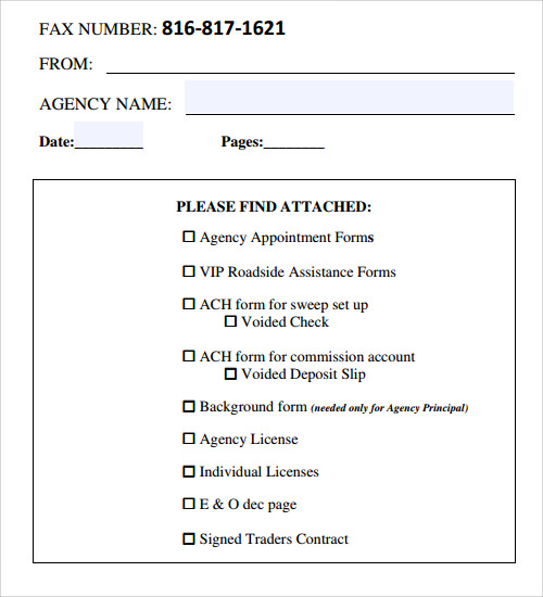 basic fax cover sheet free