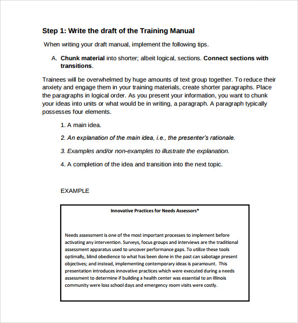 Training Manual Template Microsoft Word from images.sampletemplates.com