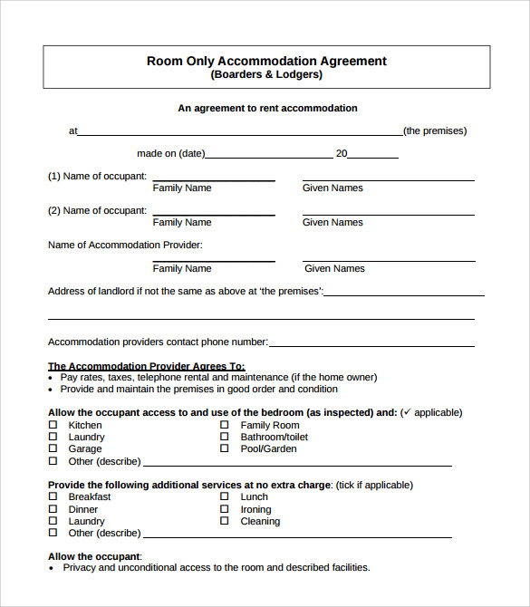 FREE 9+ Sample Rental Agreement Templates in PDF | MS Word