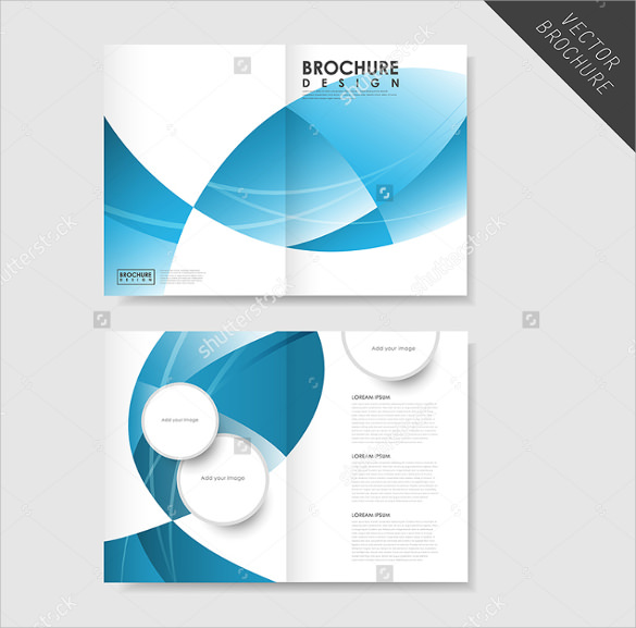 creative half fold brochure template