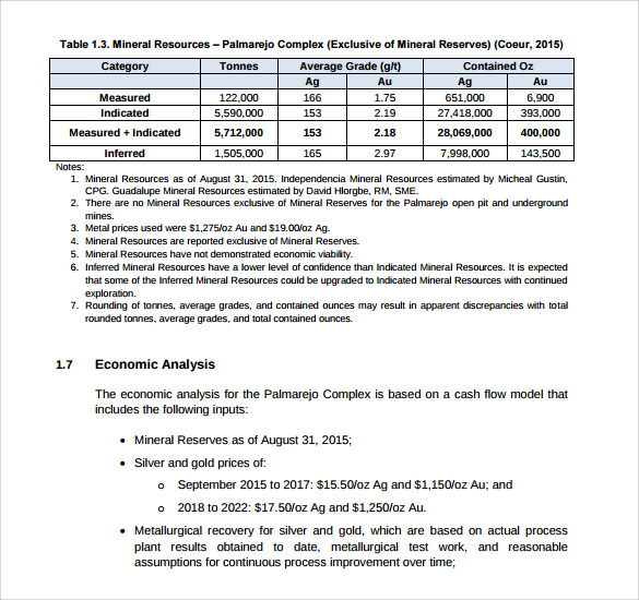 technical report template download