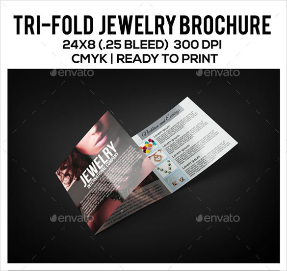 jewelry brochure design templates free download