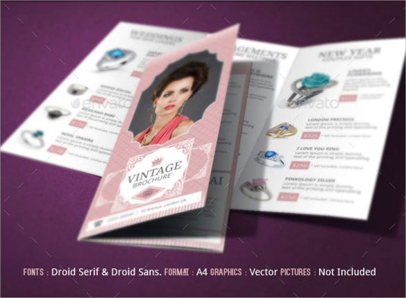 dazzling jewelry design brochure