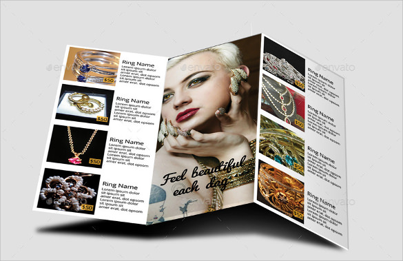 cute jewelry design brochure