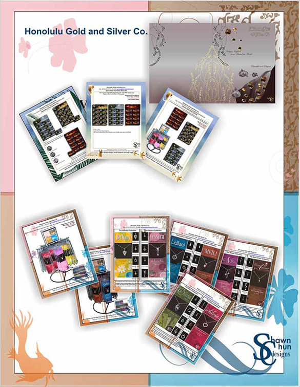 simple jewelry brochure template