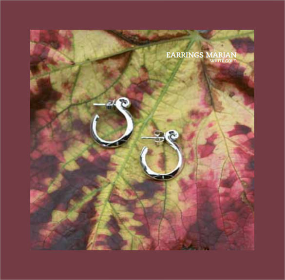 admiring jewelry design brochure