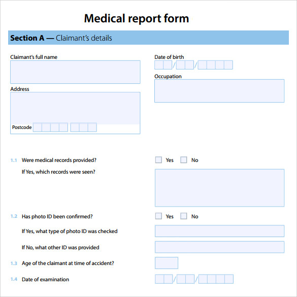20 Medical Report Templates PDF DOC Sample Templates