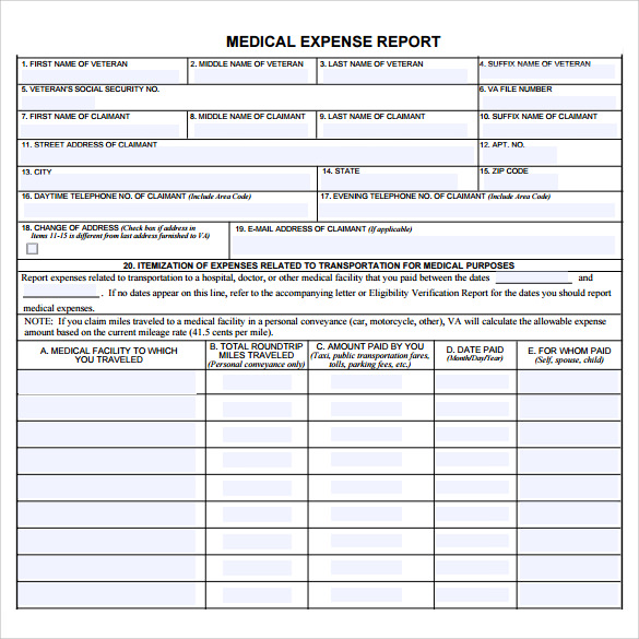 free download medical report template