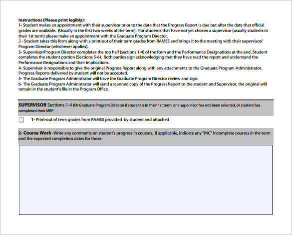 FREE 18 Sample Student Progress Reports In PDF MS Word Apple Pages 
