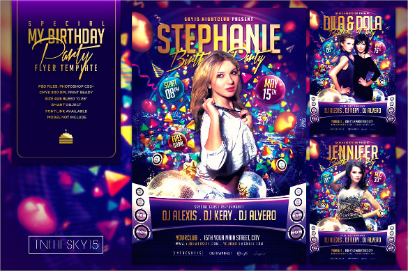 special birthday party flyer 