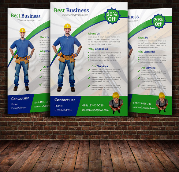 24+ Beautiful Handyman Flyer Templates | Sample Templates