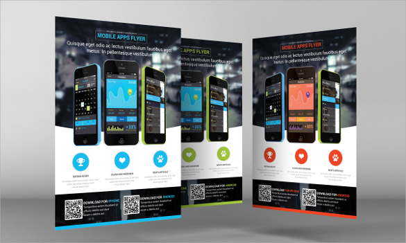 mobile app promotional flyer 